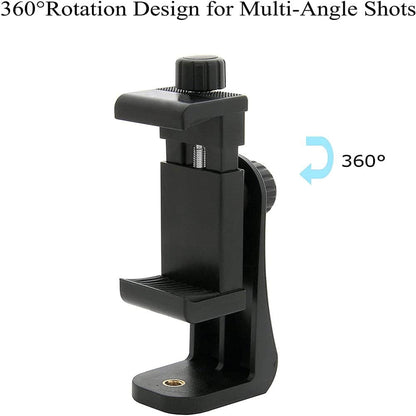 Universal 360 Adjustable Tripod Adapter Clip Smartphone Mount