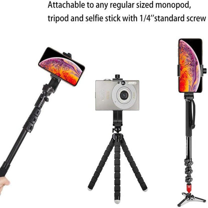 Universal 360 Adjustable Tripod Adapter Clip Smartphone Mount