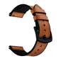 22mm Universal Watch Genuine Leather & Silicone Strap - Brown