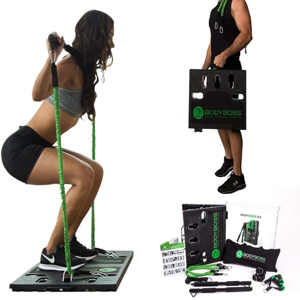 Full Body Portable Home Gym Resistance Exercise Workout System
