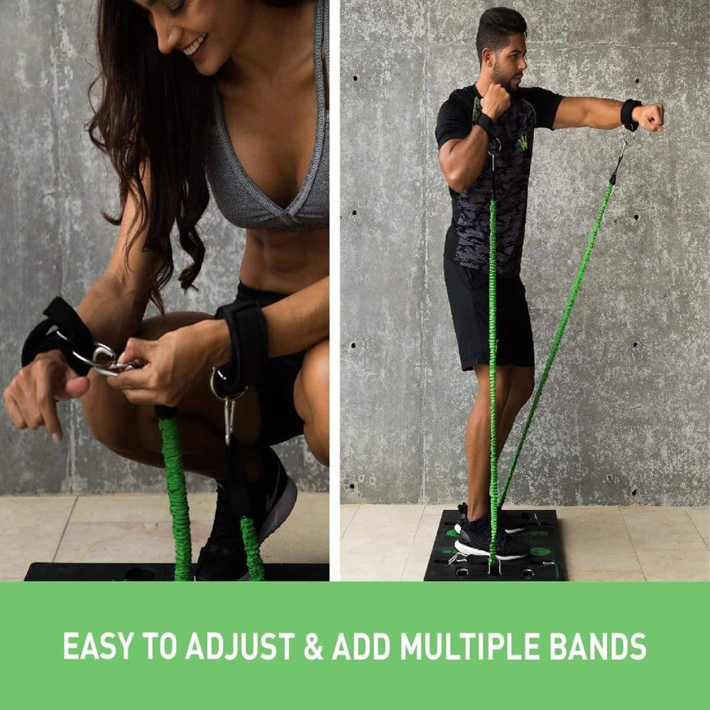 Full Body Portable Home Gym Resistance Exercise Workout System