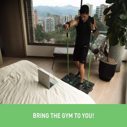 Full Body Portable Home Gym Resistance Exercise Workout System