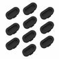 Garmin Fenix 6 charging port anti-dust silicone plugs pack -(x10) Black