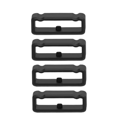 Watch 20MM Silicone Strap Band Saver 4pc - Black