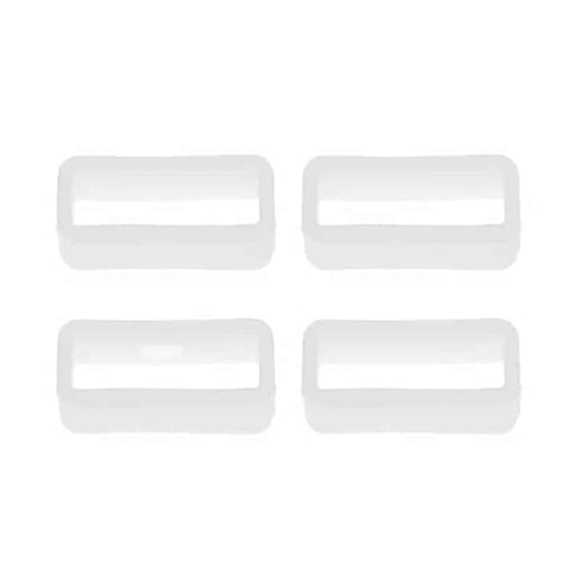 Watch 20MM Silicone Strap Band Saver 4pc - White