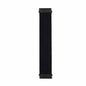 20mm Universal watch braided elastic loop strap - Black (155mm)