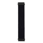 22mm Universal watch braided elastic loop strap - Black (M/155mm)