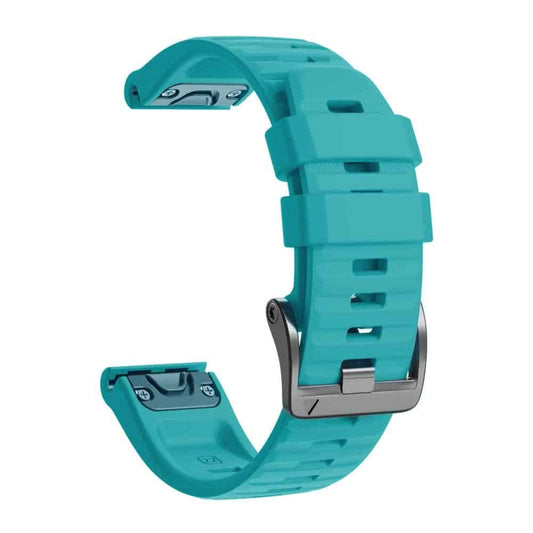 22mm Silicone Strap for Garmin Fenix 5/ 6 / 7 / Approach S60- Teal