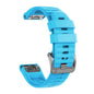 26mm Garmin Fenix 6X/5X/7X silicone strap - Sky blue