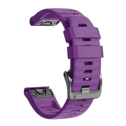 26mm Garmin Fenix 6X/5X/7X silicone strap - Purple