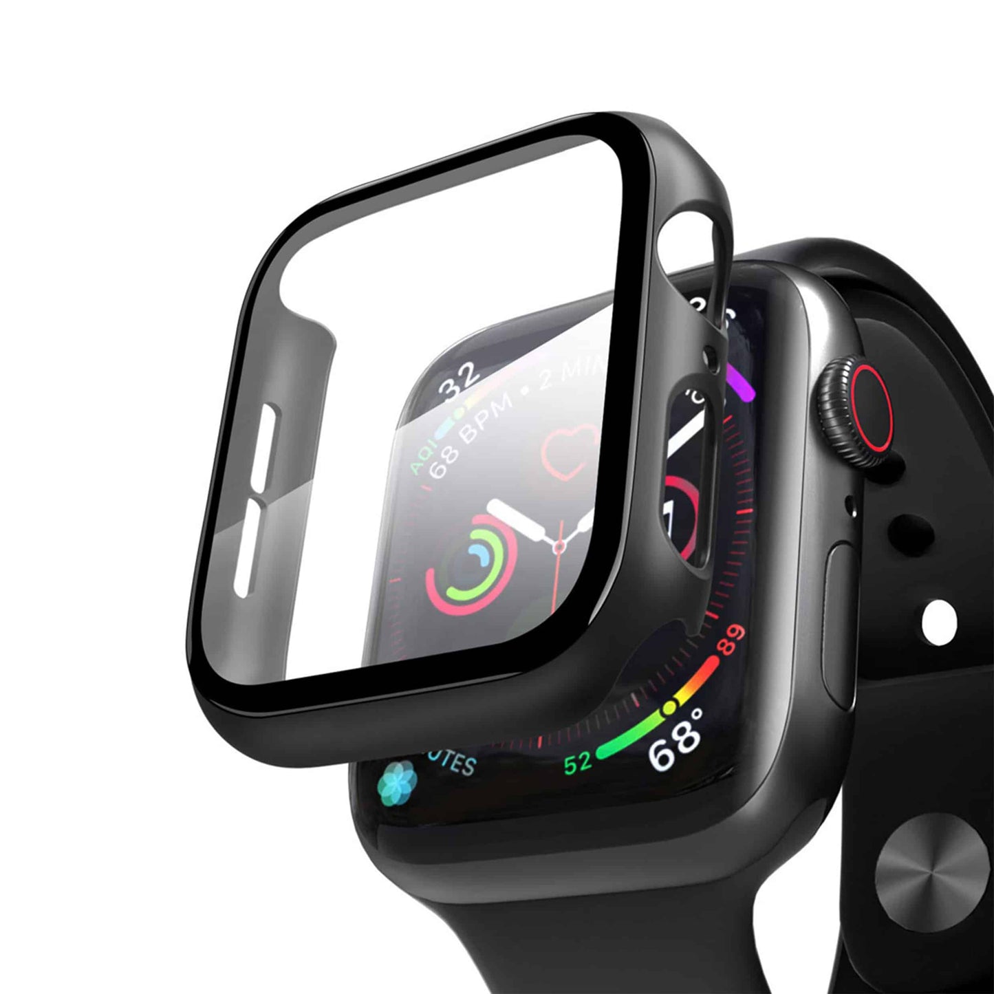 TPU Protective Case for 44mm Apple Watch- Black