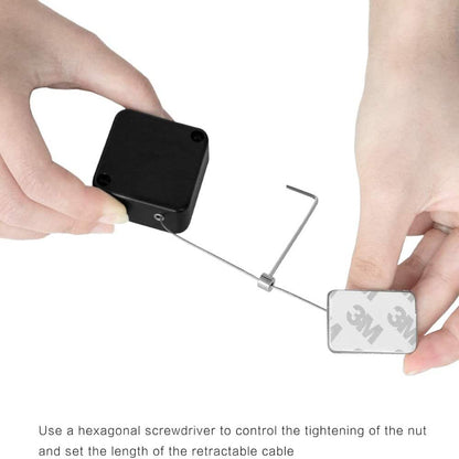 Anti-Theft Retractable Cable Lock for Tablet Laptop Smartphone