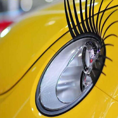 Car Bakkie Headlight Adjustable False Eyelashes Sticker Decor