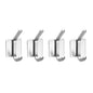 Bathroom Kitchen Heavy Duty Stainless Steel Wall Hook Set x4