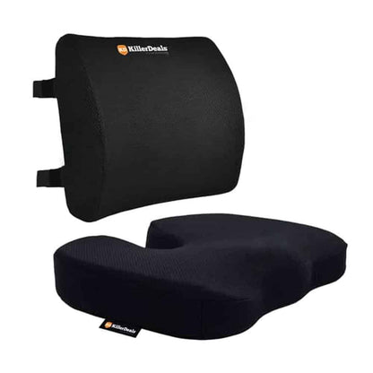 Car Home Office Chair Lumbar Support Memory Foam Cushions