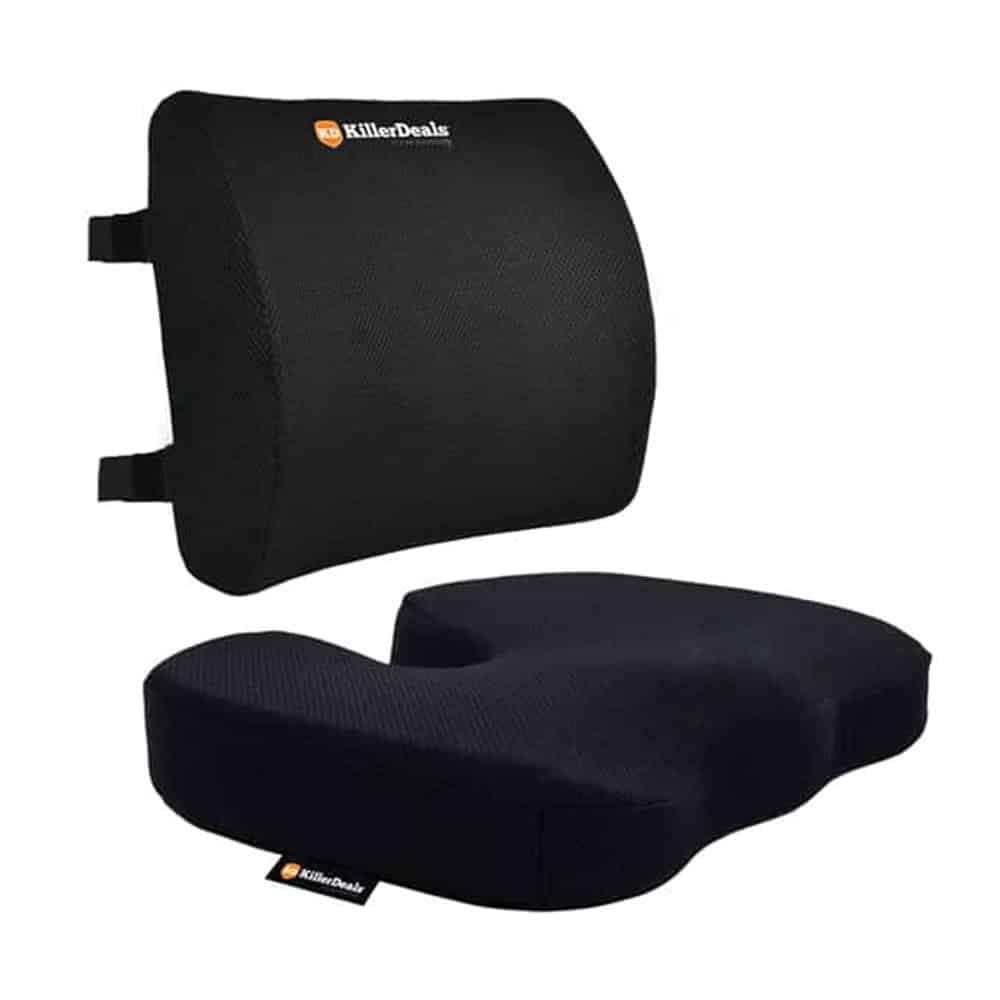 Car Home Office Chair Lumbar Support Memory Foam Cushions