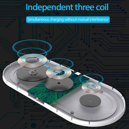 Universal 3-in-1 Wireless Charger Pad for Apple & Android