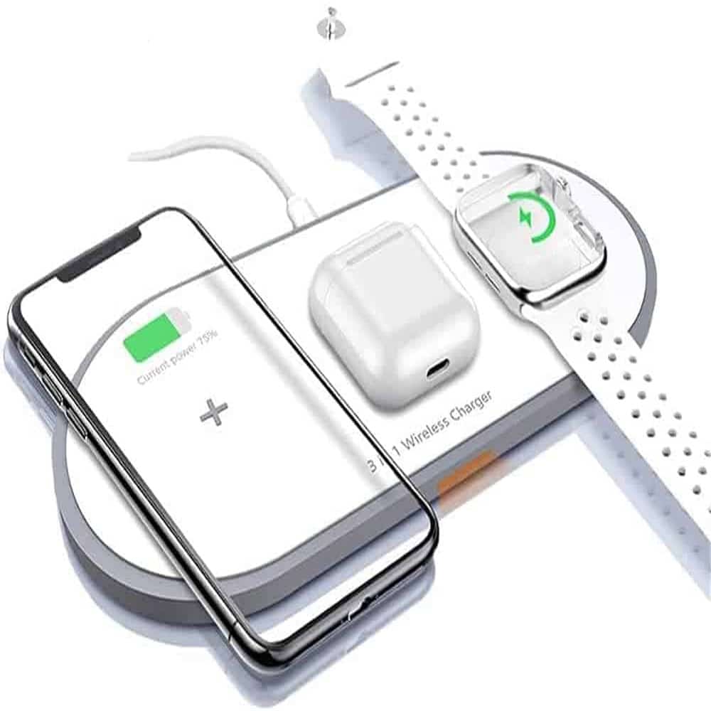 Universal 3-in-1 Wireless Charger Pad for Apple & Android