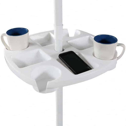 Beach Pool Patio Garden Umbrella Table Snack Cup Holder Tray