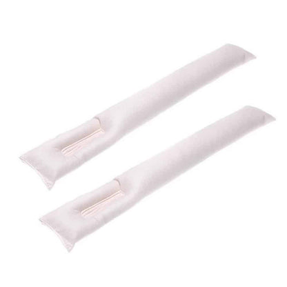 Car seat anti-lost plug PU Vegan leather gap filler case set - x2/Beige