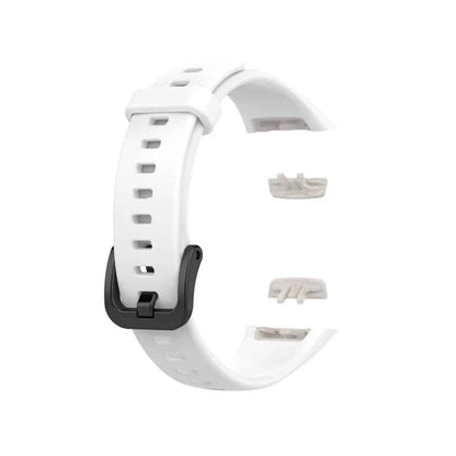 Huawei Band 6/Honor Band 6 replacement silicone strap - White (S-M)