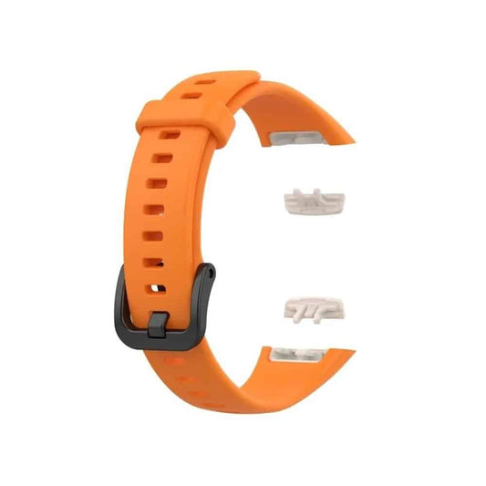 Huawei Band 6/Honor Band 6 replacement silicone strap - Orange (S-M)