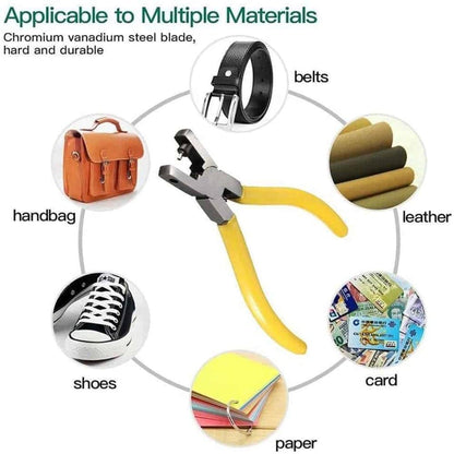 Leather Belt/ Shoes Steel Blade 2mm Hole Punch Plier Tool