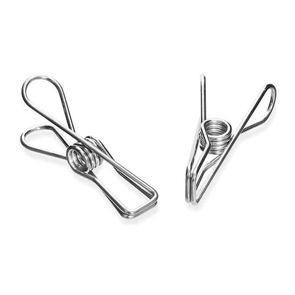 Laundry Hanging & Drying Washing Stainless-Steel Pegs x20