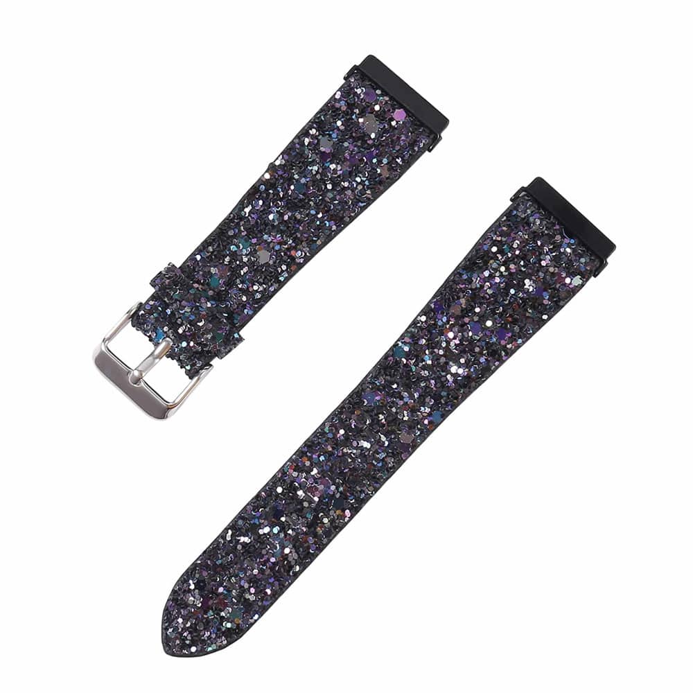 Leather Strap for Fitbit Versa - Black