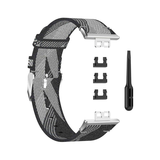 Sporty Woven Nylon Band for Huawei Watch Fit - Grey