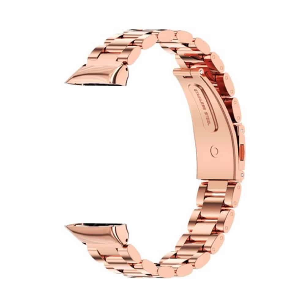 Stainless Steel Strap for Huawei band 6 - Rose Gold + Link removal tool