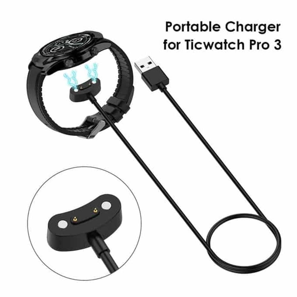 TicWatch Pro 3/Pro 3 LTE USB Fast Charger Cable Adaptor