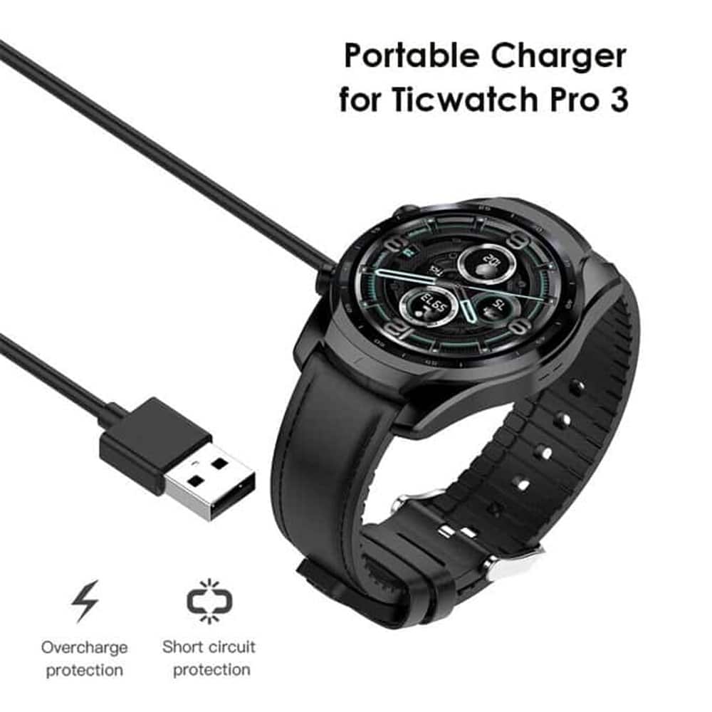 TicWatch Pro 3/Pro 3 LTE USB Fast Charger Cable Adaptor