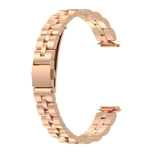 3 links stainless steel band for Fitbit Luxe - Rose Gold