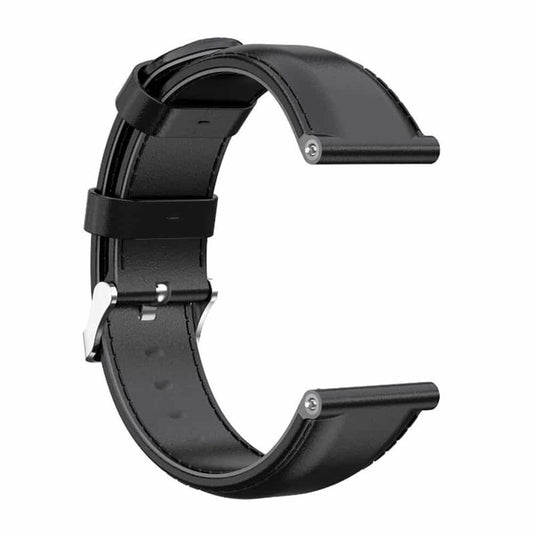 Leather Band for Fitbit Versa/2/Lite Blaze(23mm) - Black