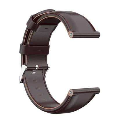 Leather Band for Fitbit Versa/2/Lite Blaze(23mm) - Brown