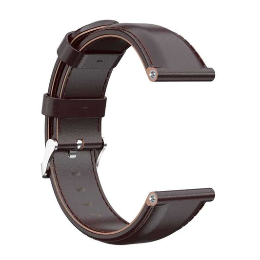 Leather Band for Fitbit Versa/2/Lite Blaze(23mm) - Brown