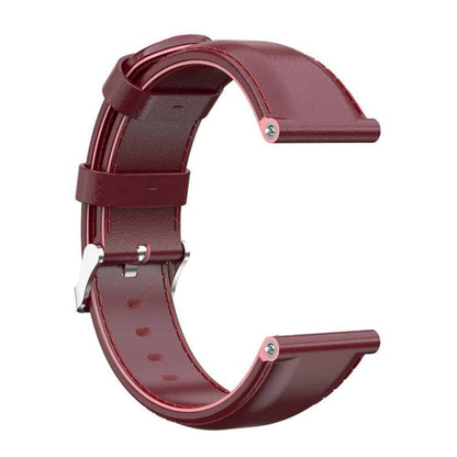 Leather Band for Fitbit Versa/2/Lite Blaze(23mm) - Red