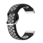 Silicone Band for Fitbit Versa3/Sense - Black+Grey