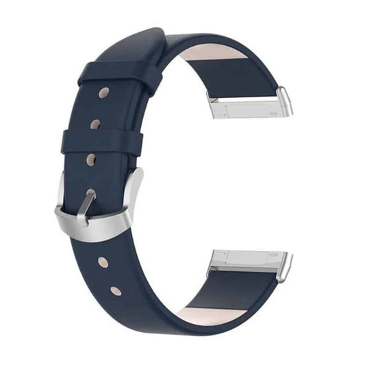 Leather Band for Fitbit Versa3/Sense - Navy