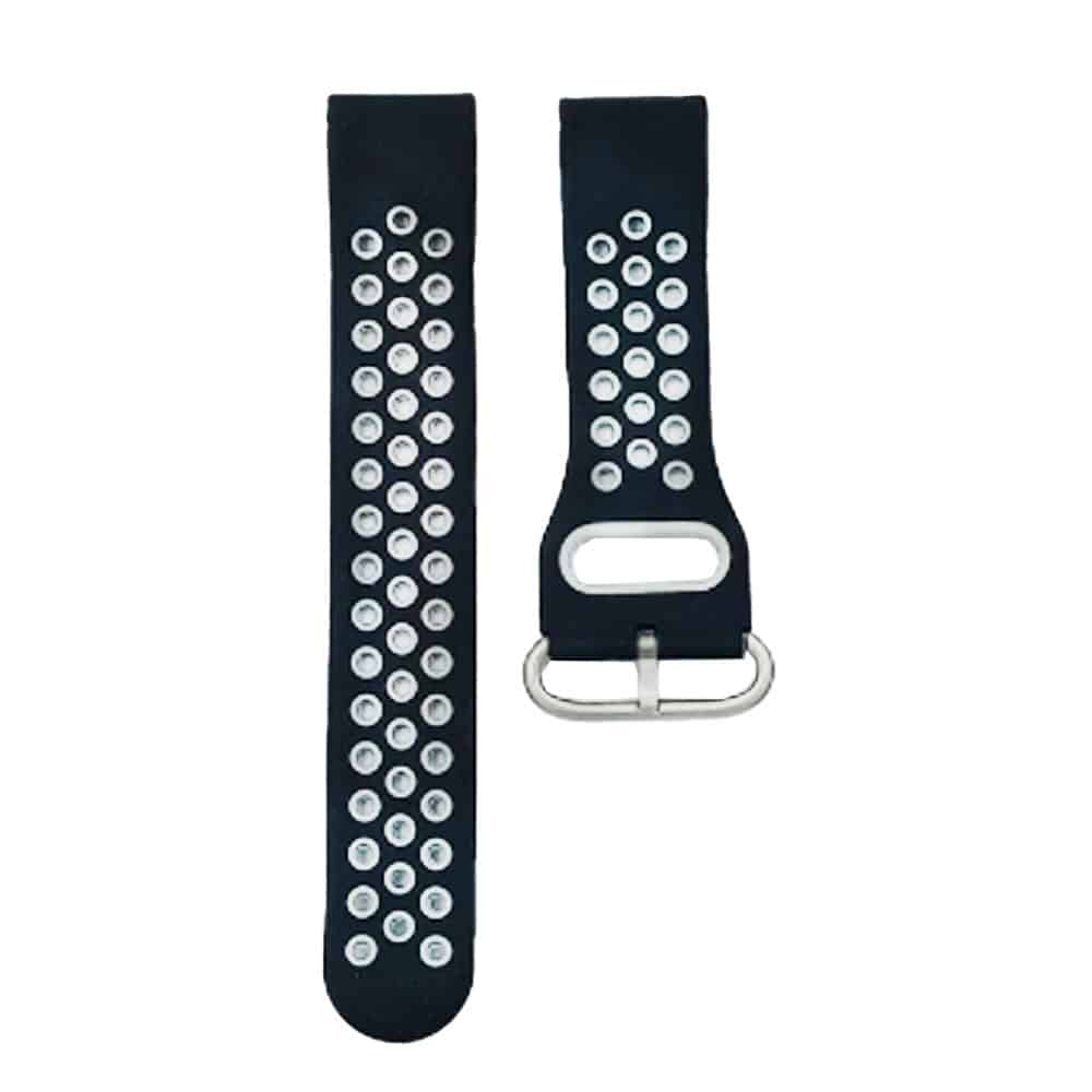Quick Release silicone band for Garmin fenix 5S(20MM) - Black+Grey