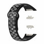 Silicone Strap for Huawei Band 6/Pro/ Honor Band 6 - Black+Grey