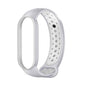 Silicone Band for xiaomi band 3/4 - Grey+White