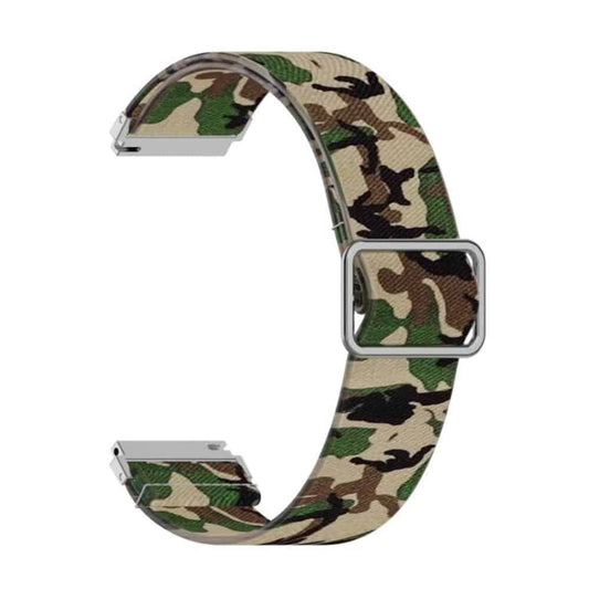 20mm Nylon Band for Galaxy watch 3/Active/2/ Gear s2/Sport - Camo Green