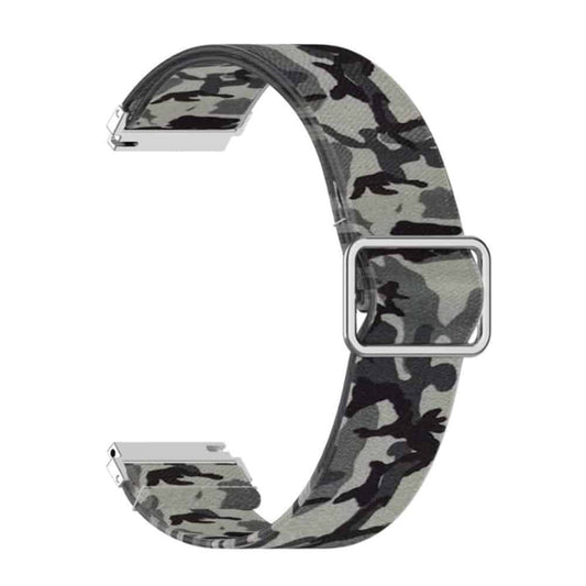 20mm Nylon Band for Galaxy watch 3/Active/2/ Gear s2/Sport - Camo Grey