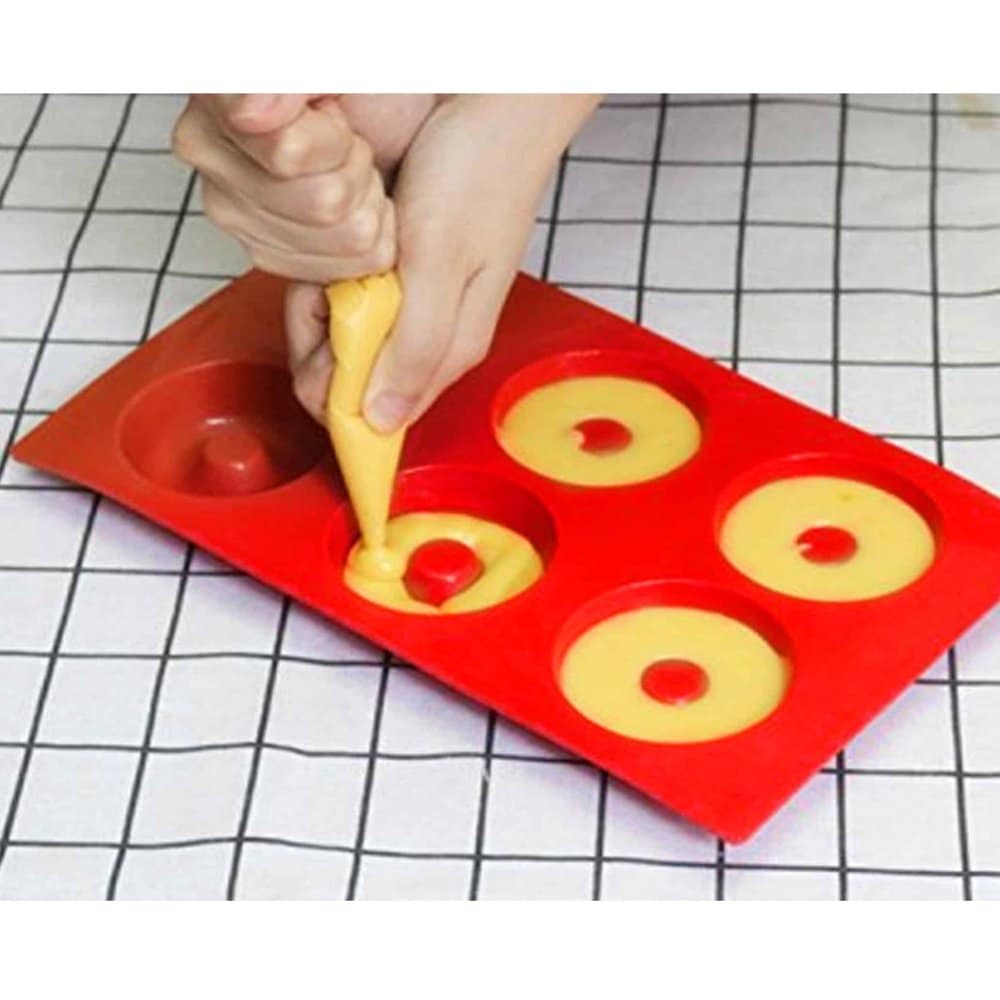 Dishwasher Safe Non-Stick 8 Mini Donut Silicone Baking Mould