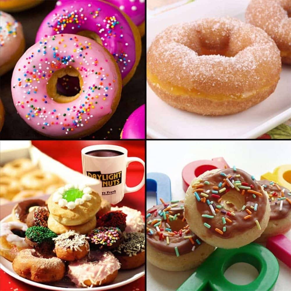 Dishwasher Safe Non-Stick 8 Mini Donut Silicone Baking Mould