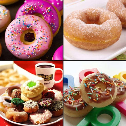 Dishwasher Safe Non-Stick 8 Mini Donut Silicone Baking Mould