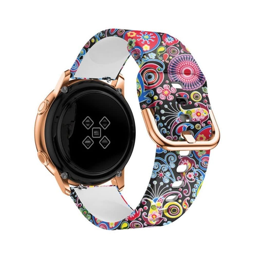 Universal Replacement Infinite Illusion Silicone Strap 19mm - Colorful jellyfish