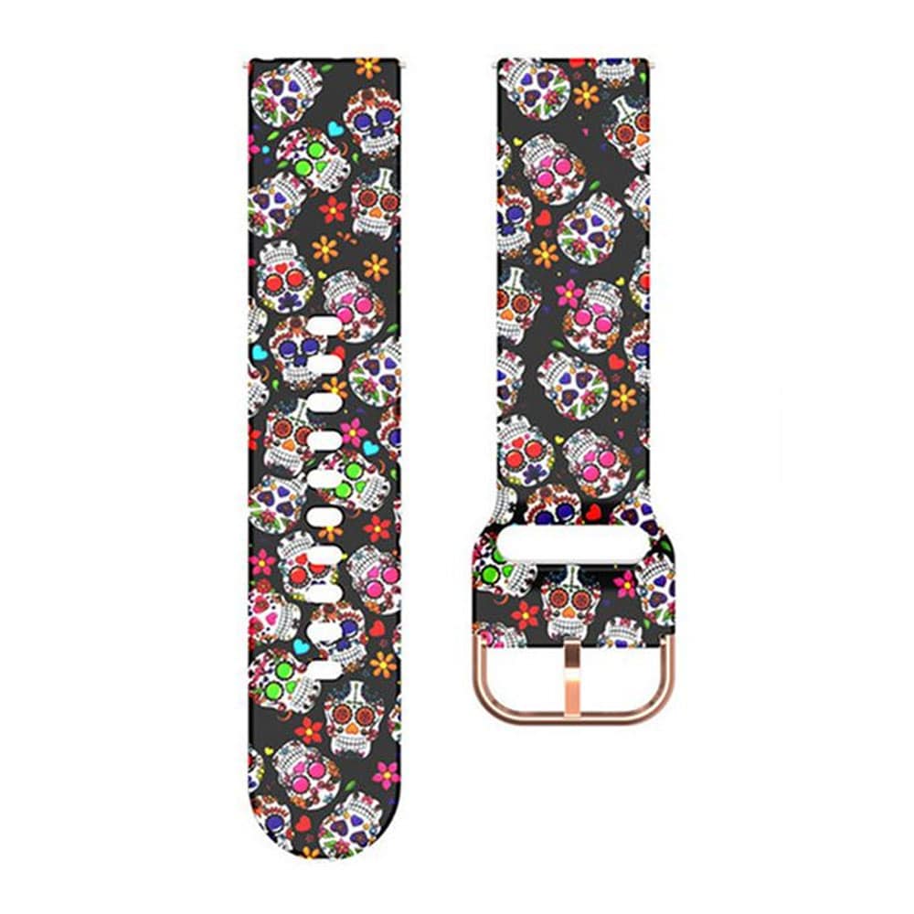 19MM silicone band - Colour Skull